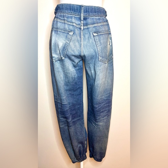 Rag & Bone Miramar Faux Denim Joggers, Elastic Waist & Cuffs | Small - Picture 7 of 14